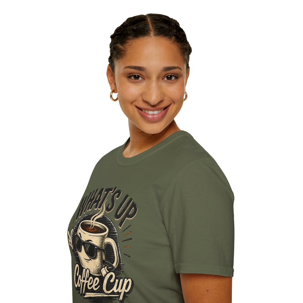 What's Up Coffee Cup T-Shirt