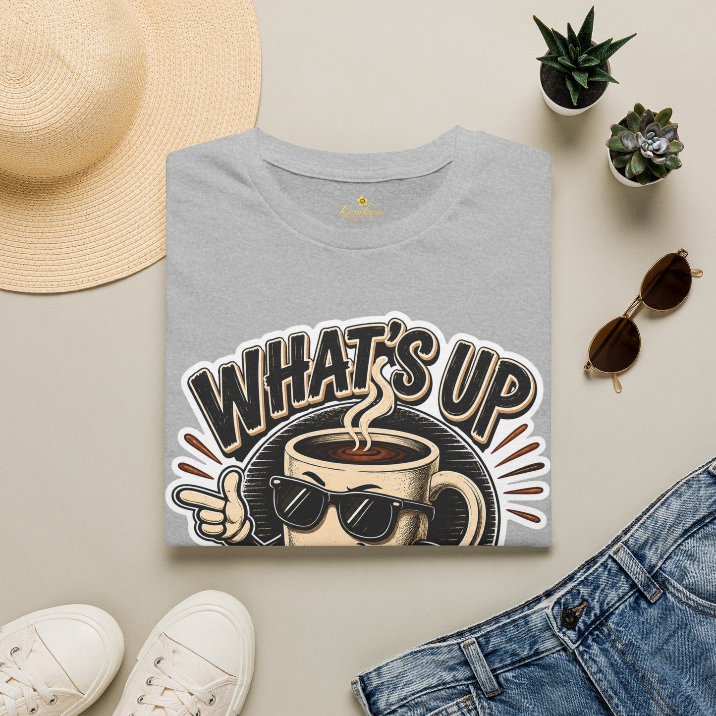 Kopikoa What's Up Coffee Cup – Unisex T-Shirt