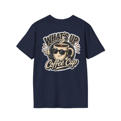Kopikoa What's Up Coffee Cup – Unisex Pocket T-Shirt