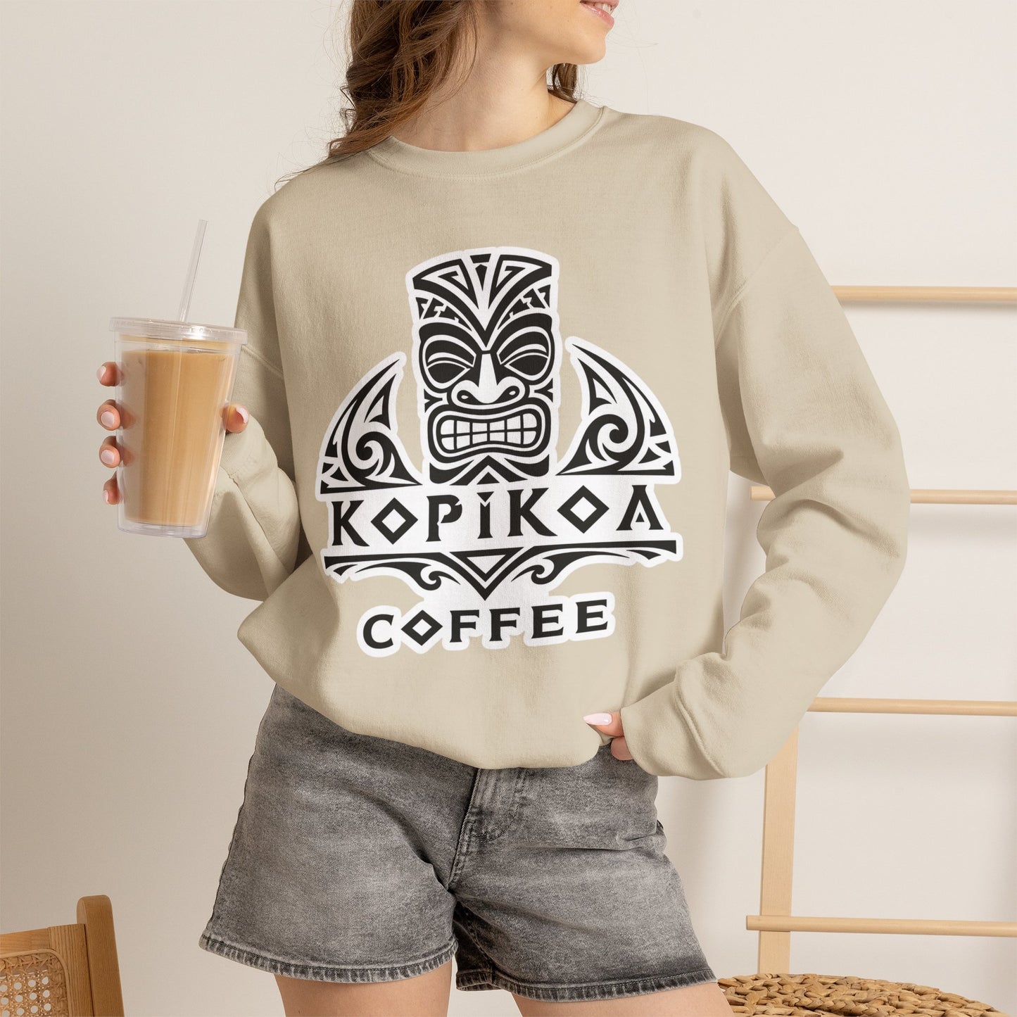Kopikoa Tribal Logo – Unisex Crewneck Sweatshirt