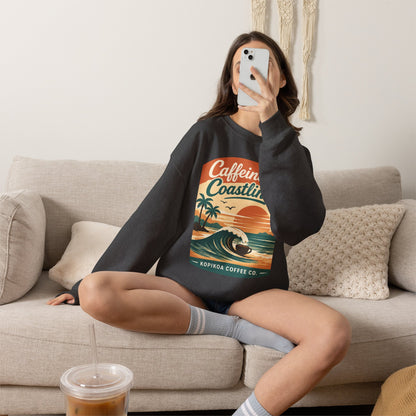 Kopikoa Caffeine and Coastlines – Unisex Crewneck Sweatshirt