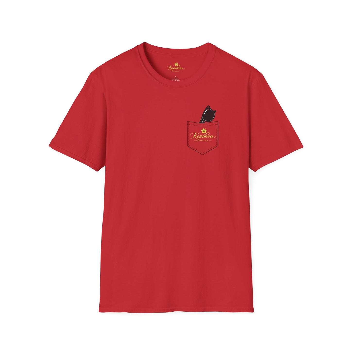 Kopikoa What's Up Coffee Cup – Unisex Pocket T-Shirt