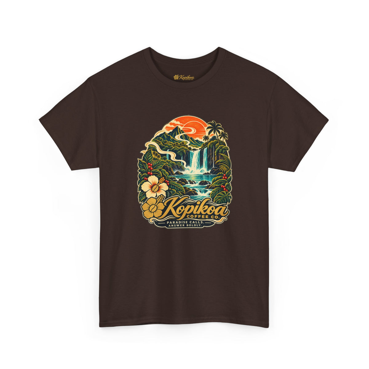 Kopikoa Waterfall Hawaii T-Shirt — Tropical Vintage Island Tee