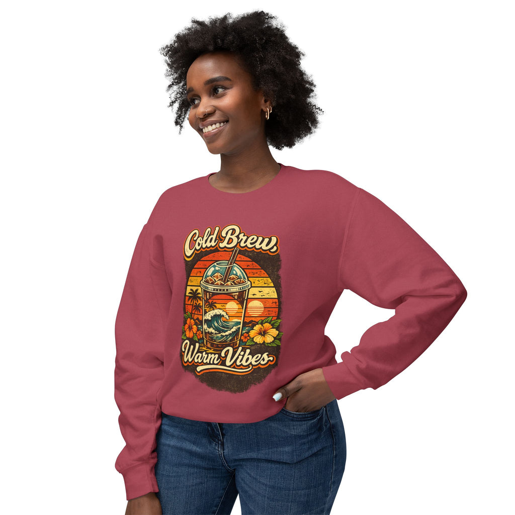 Cold Brew Warm Vibes Crewneck Sweatshirt