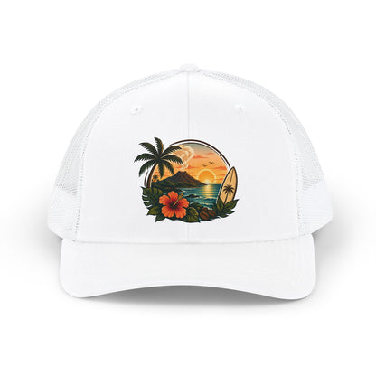 Kopikoa Tropical Sunset Surf Trucker Cap — Snapback Hat