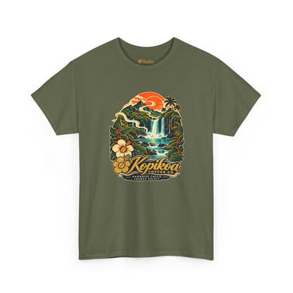 Kopikoa Waterfall Hawaii T-Shirt — Tropical Vintage Island Tee
