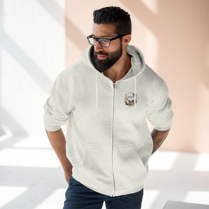 Zip Hoodie — Kopikoa Surf & Sip Coffee Co. Vintage Surfboard Design
