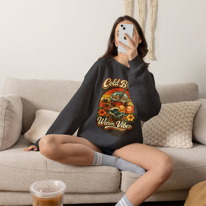 Kopikoa Cold Brew Warm Vibes – Unisex Crewneck Sweatshirt