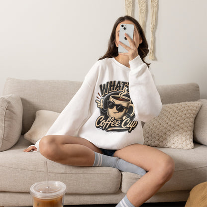 Kopikoa What's Up Coffee Cup – Unisex Crewneck Sweatshirt