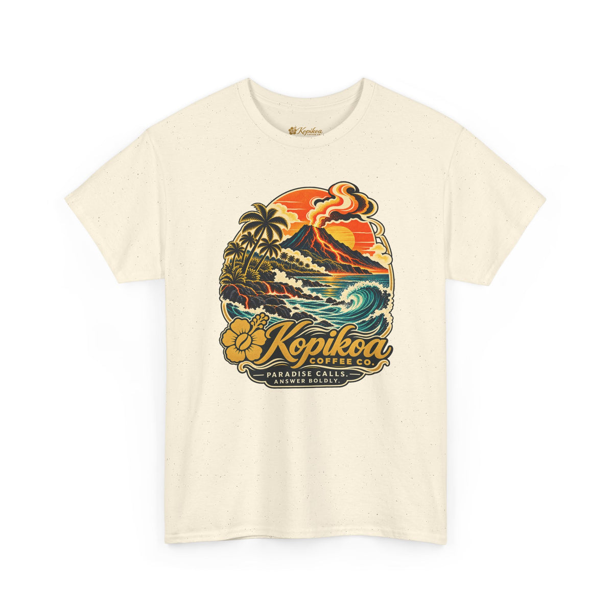 Vintage Hawaiian Surf & Coffee 'Kopikoa' Paradise Graphic Tee