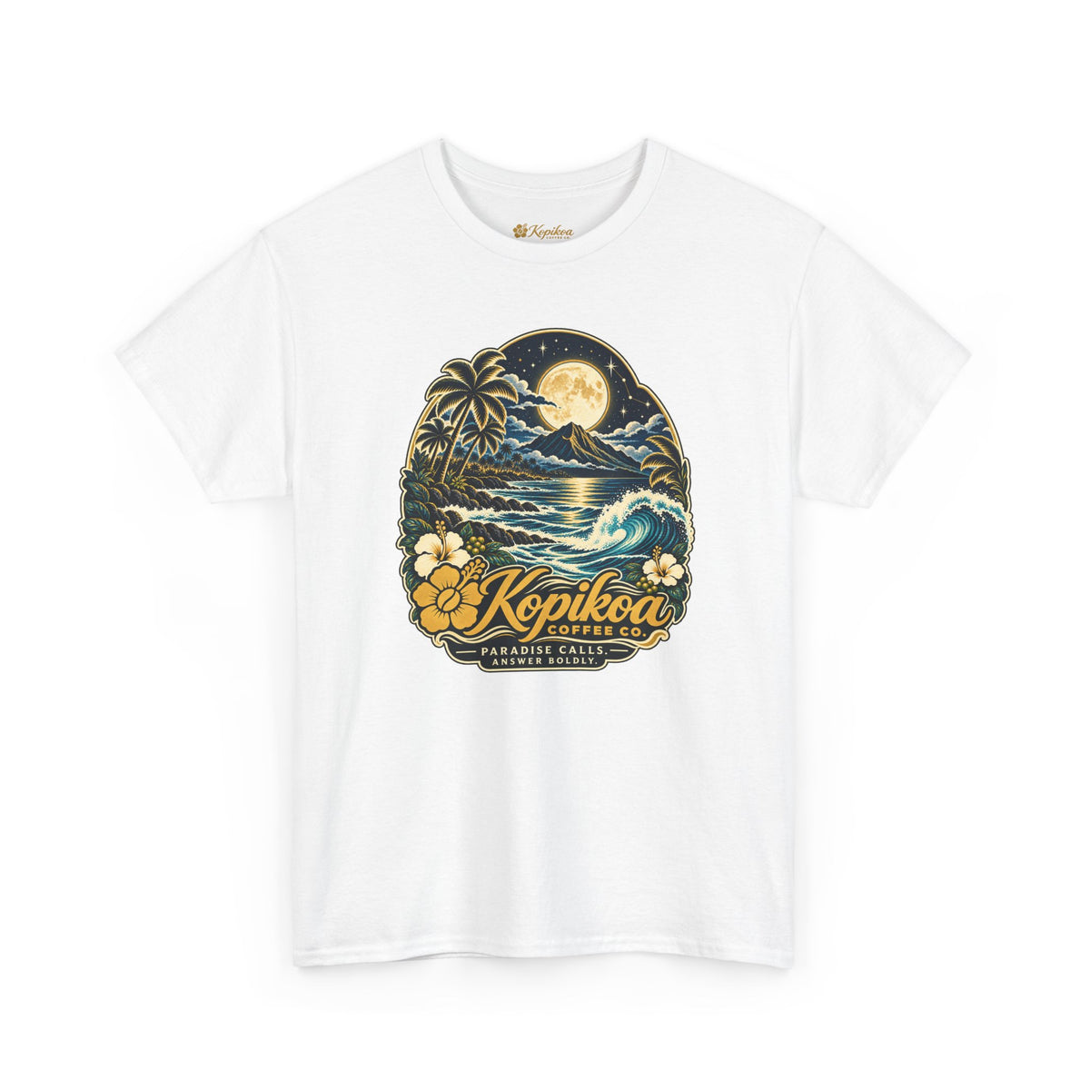 Kopikoa Moonlit Hawaiian Tee
