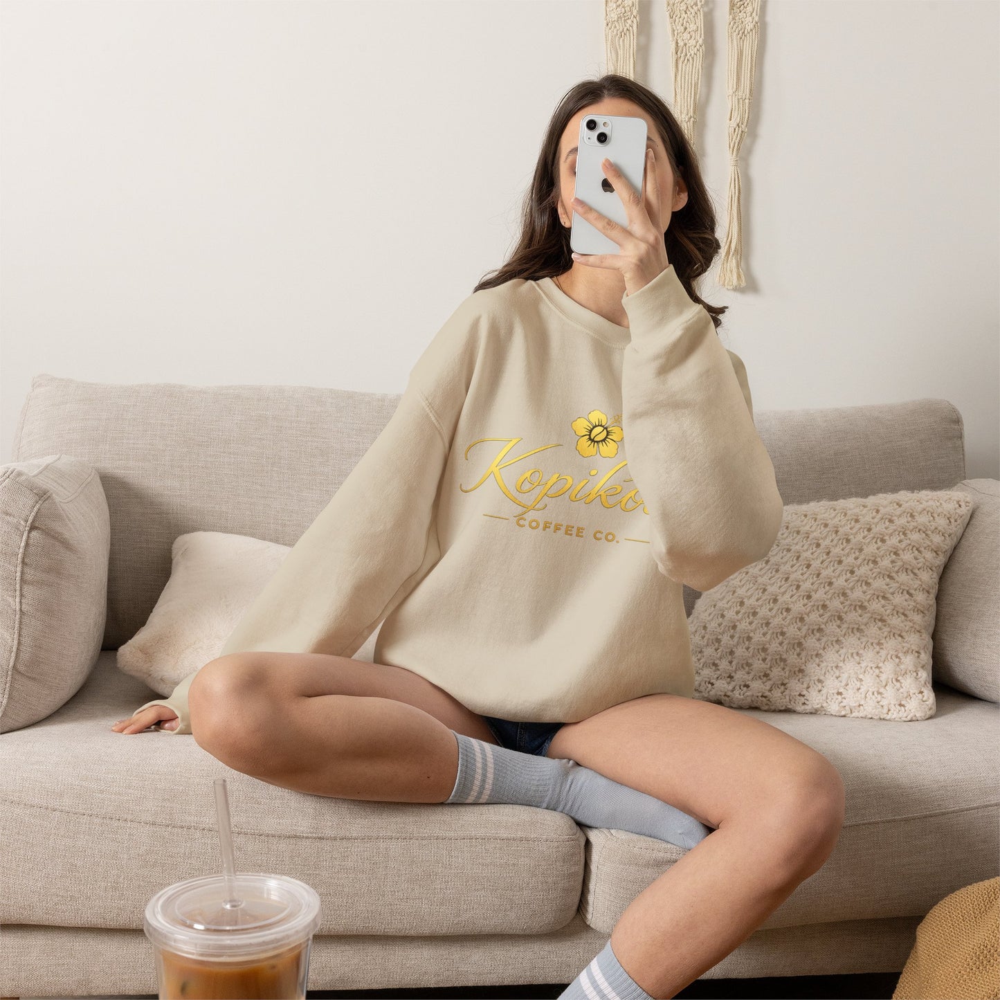 Kopikoa Traditional Logo – Unisex Crewneck Sweatshirt