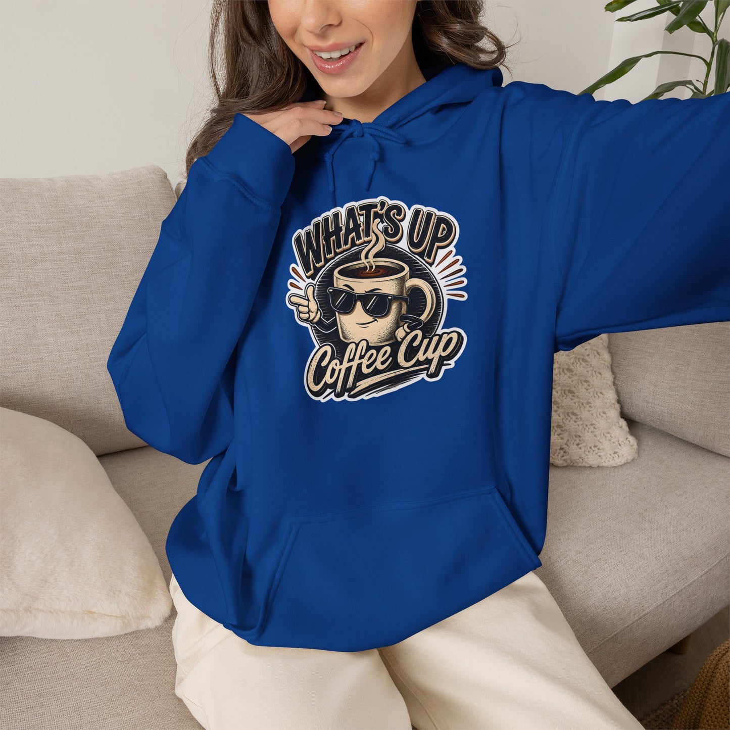 Kopikoa What's Up Coffee Cup – Unisex Hoodie