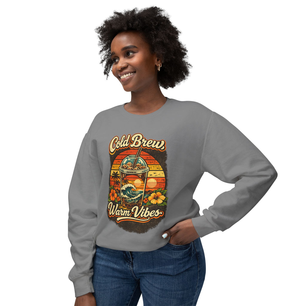 Cold Brew Warm Vibes Crewneck Sweatshirt