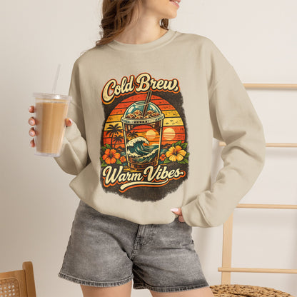 Kopikoa Cold Brew Warm Vibes – Unisex Crewneck Sweatshirt