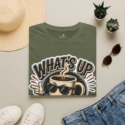 Kopikoa What's Up Coffee Cup – Unisex T-Shirt
