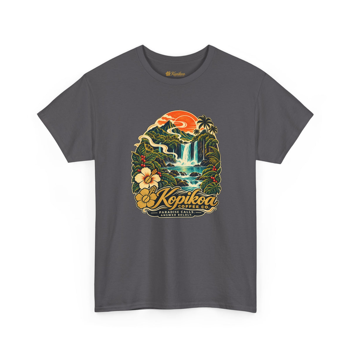 Kopikoa Waterfall Hawaii T-Shirt — Tropical Vintage Island Tee