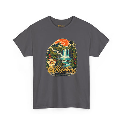 Kopikoa Waterfall Hawaii T-Shirt — Tropical Vintage Island Tee