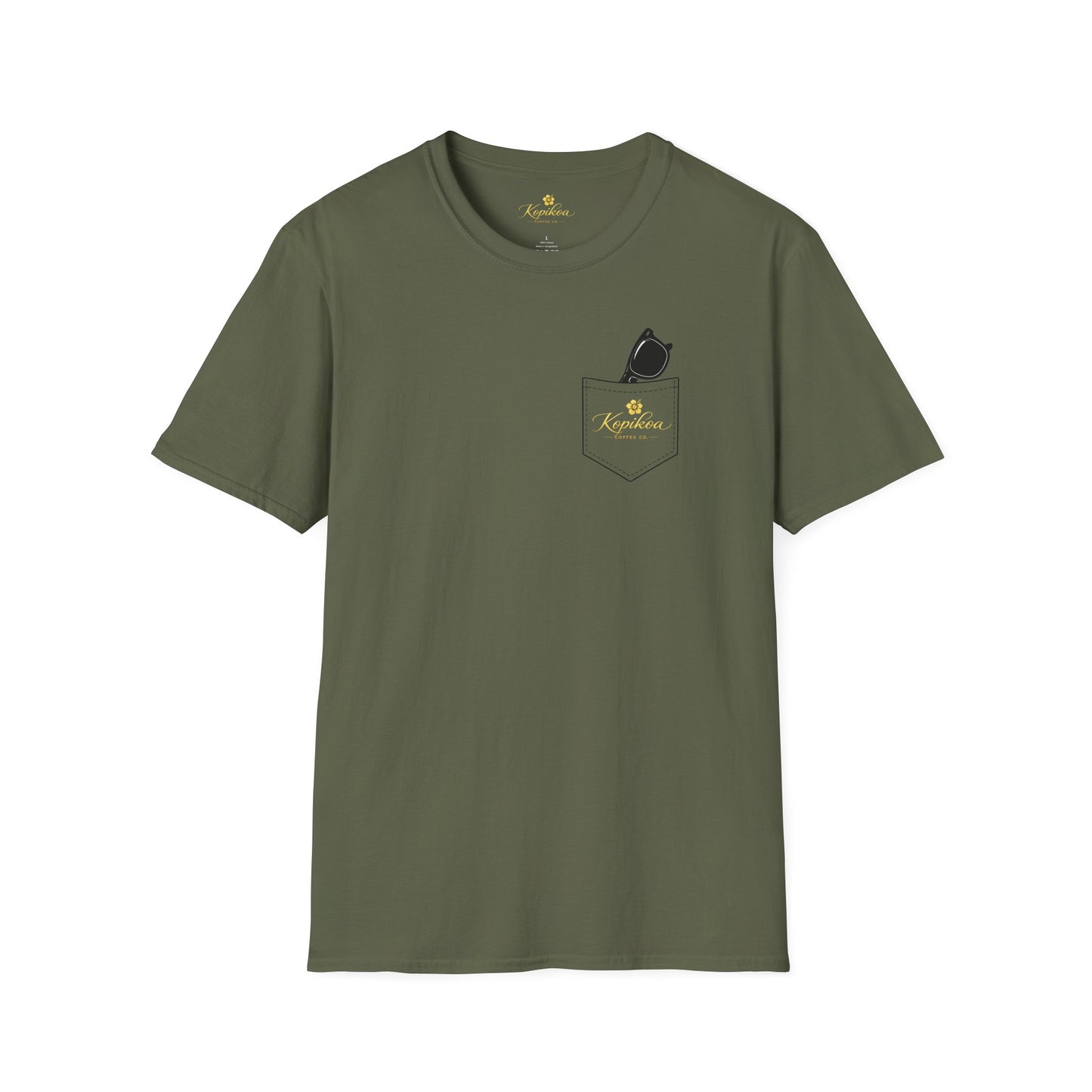 Kopikoa What's Up Coffee Cup – Unisex Pocket T-Shirt