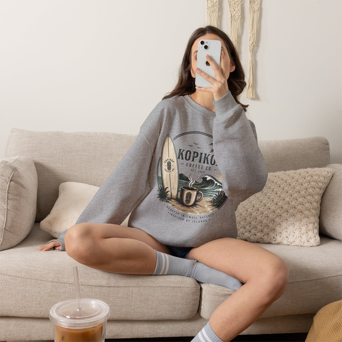 Kopikoa Surf – Unisex Crewneck Sweatshirt