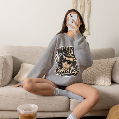 Kopikoa What's Up Coffee Cup – Unisex Crewneck Sweatshirt