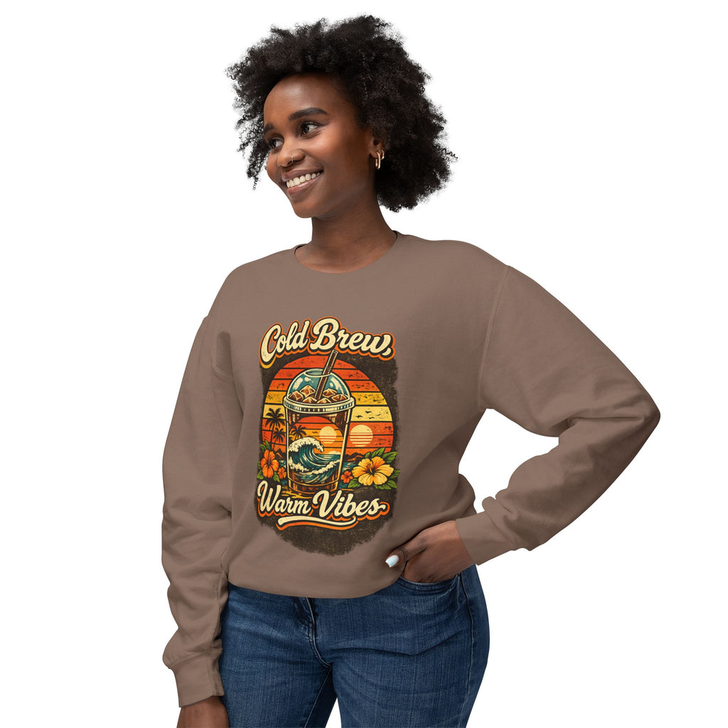 Cold Brew Warm Vibes Crewneck Sweatshirt