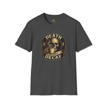 Kopikoa Death Before Decaf – Unisex T-Shirt