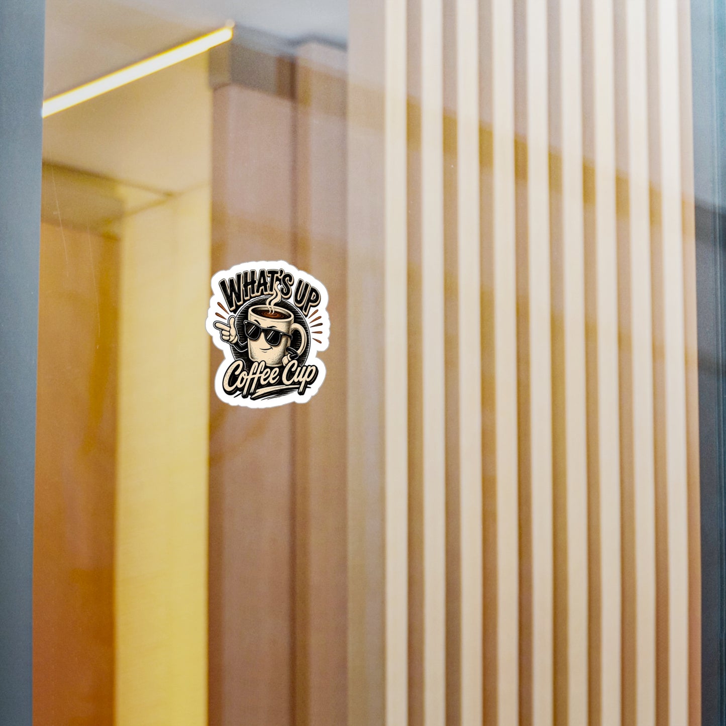 Kopikoa What's Up Coffee Cup – Kiss Cut Vinyl Decal