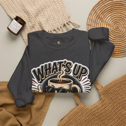 Kopikoa What's Up Coffee Cup – Unisex Crewneck Sweatshirt
