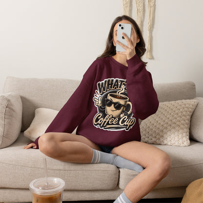 Kopikoa What's Up Coffee Cup – Unisex Crewneck Sweatshirt