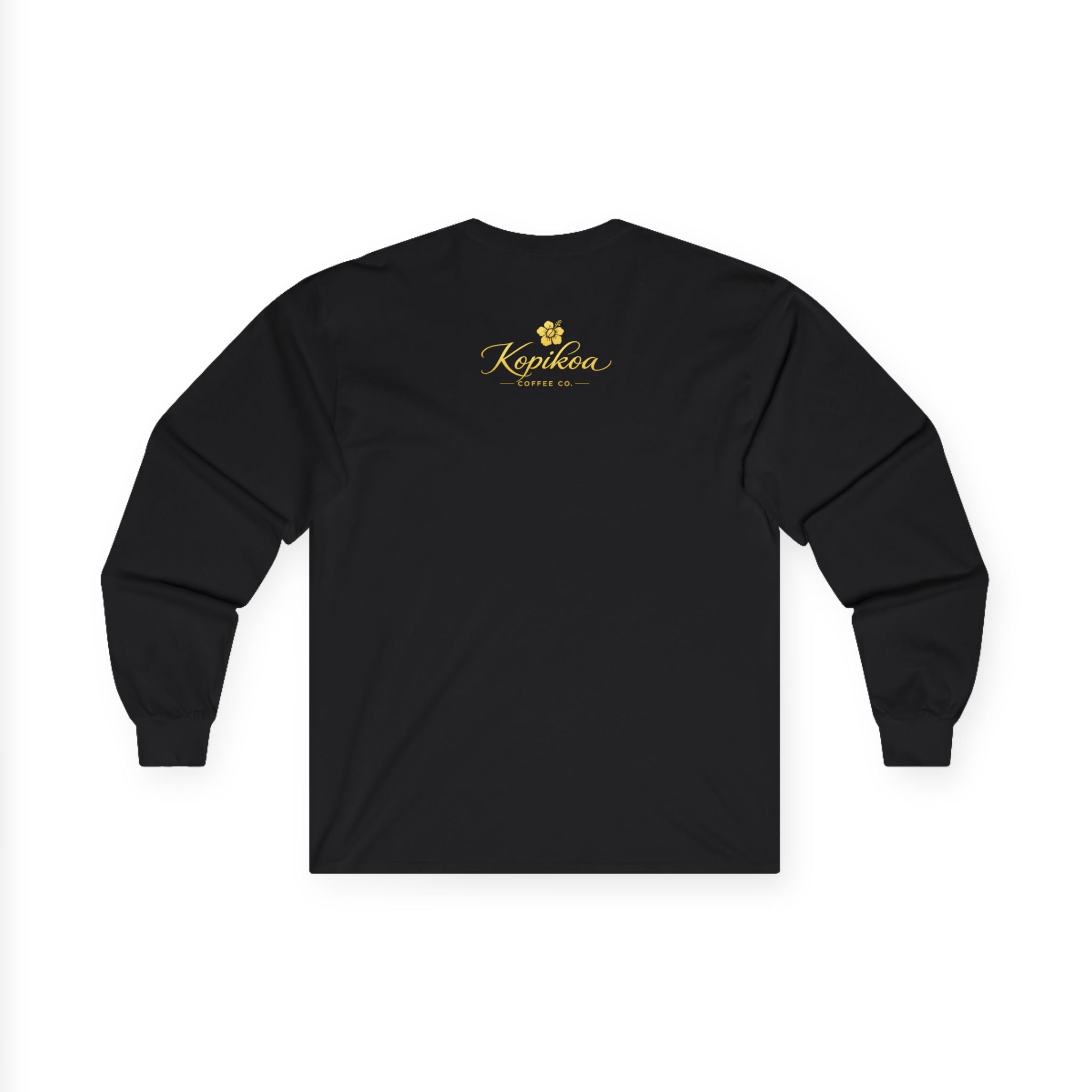 Long Sleeve Tee — "A Hug in a Mug" Cute Coffee Mug Graphic